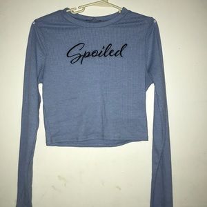 Long sleeve crop top